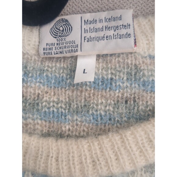 Samband of Iceland Sweater LG 100%  Pure New Wool Fair Isle Slouchy - Picture 7 of 11
